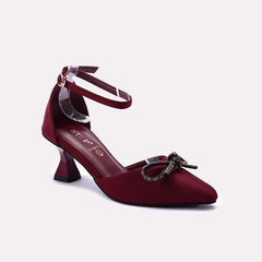 Fancy Court Shoes Maroon 0450121