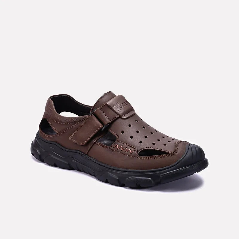 Brown Roman Sandals For Men