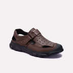 Brown Roman Sandals For Men
