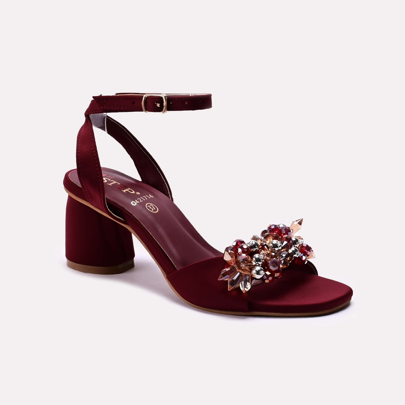 Fancy Sandal Maroon 0421714