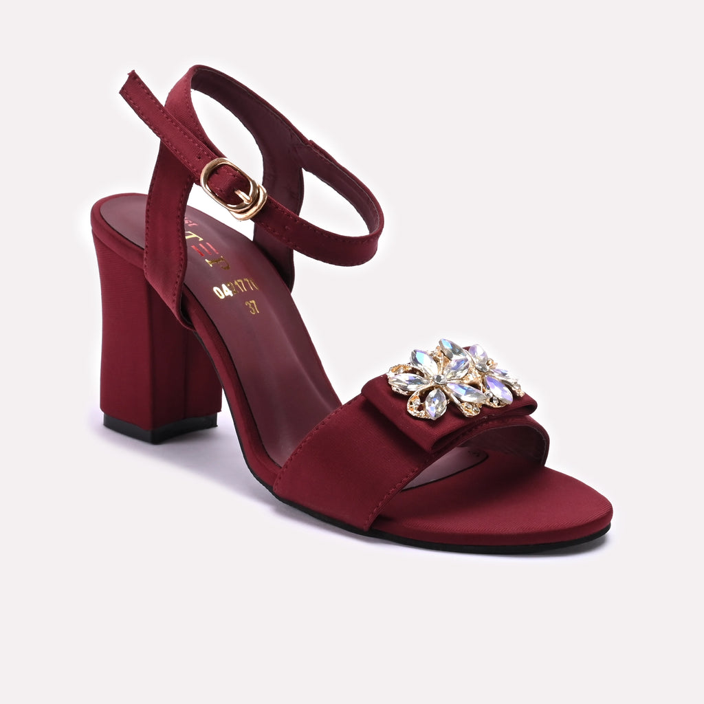 Fancy Sandal Maroon 0421776