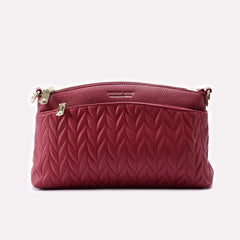 Casual Hand Bags Maroon 0322278