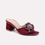 Maroon Fancy Slippers 0412759