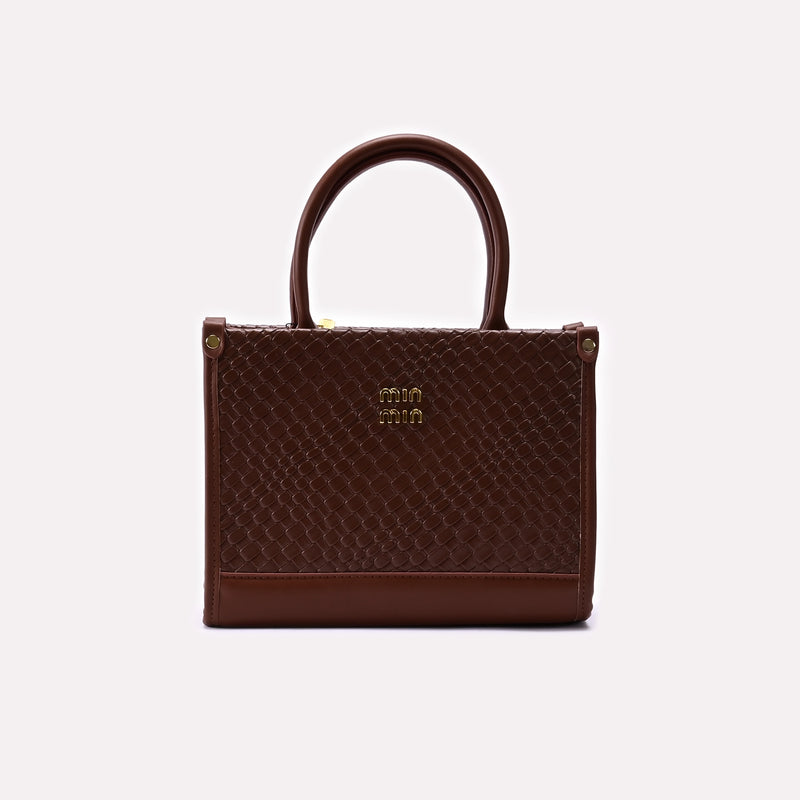 Casual Hand Bag Brown 0322291