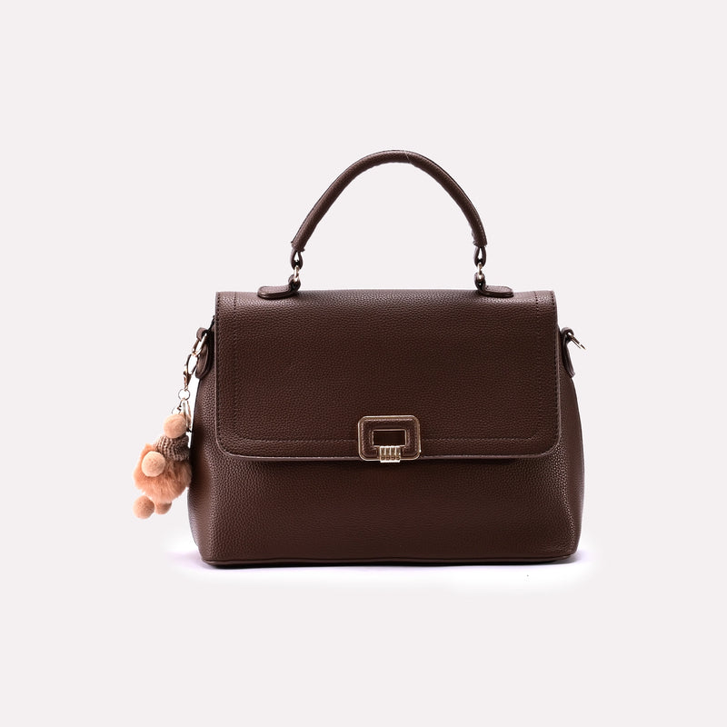 Casual Shoulder Bag Brown 0331743