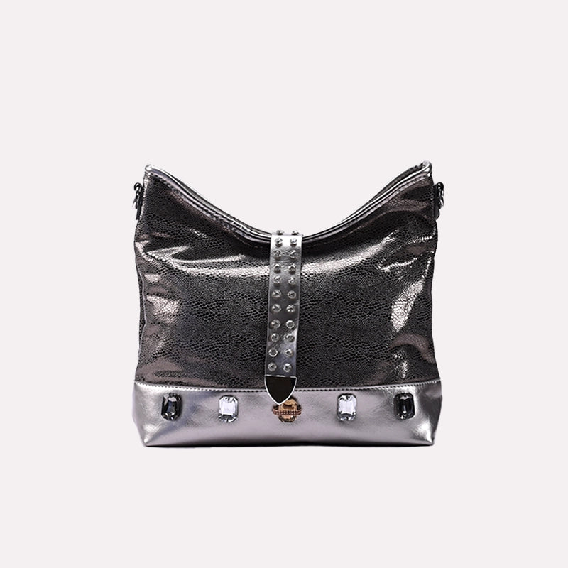Casual Shoulder Bags Grey 0331454