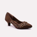 Bridal Court Shoes Brown 0450056