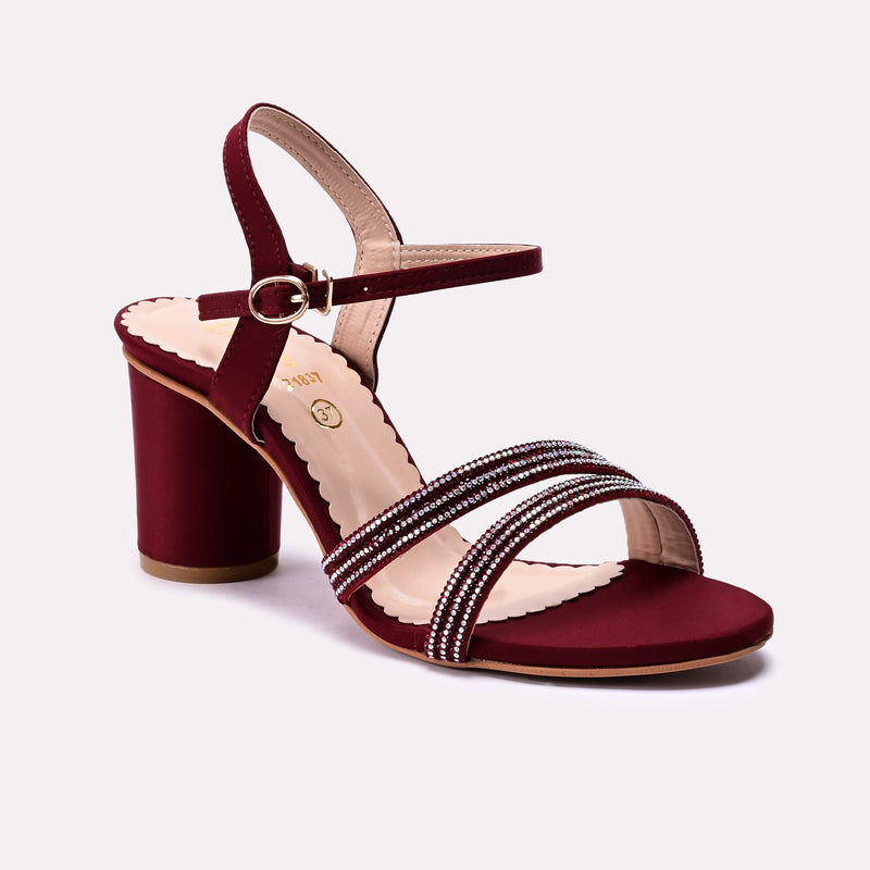 Fancy Sandal Maroon 0421837