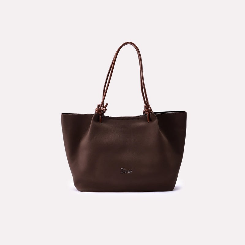 Casual Shoulder Bag Dark Brown 0331771
