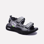 Gray Velcro Strap Sandals 0141181