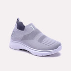 Gray Slip On Sneakers Women 0440812