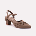 Fancy Court Shoes Brown 0450101