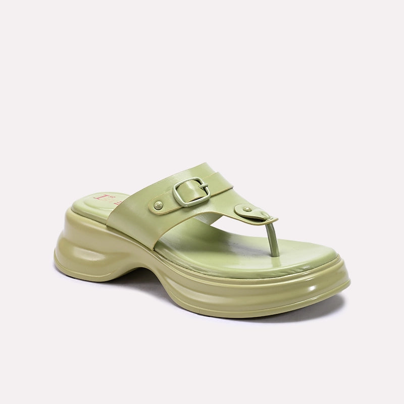 Green Chunky Flip Flops 0412902