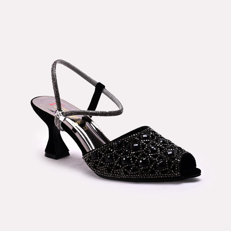 Black Bridal Peep Toes 0450094