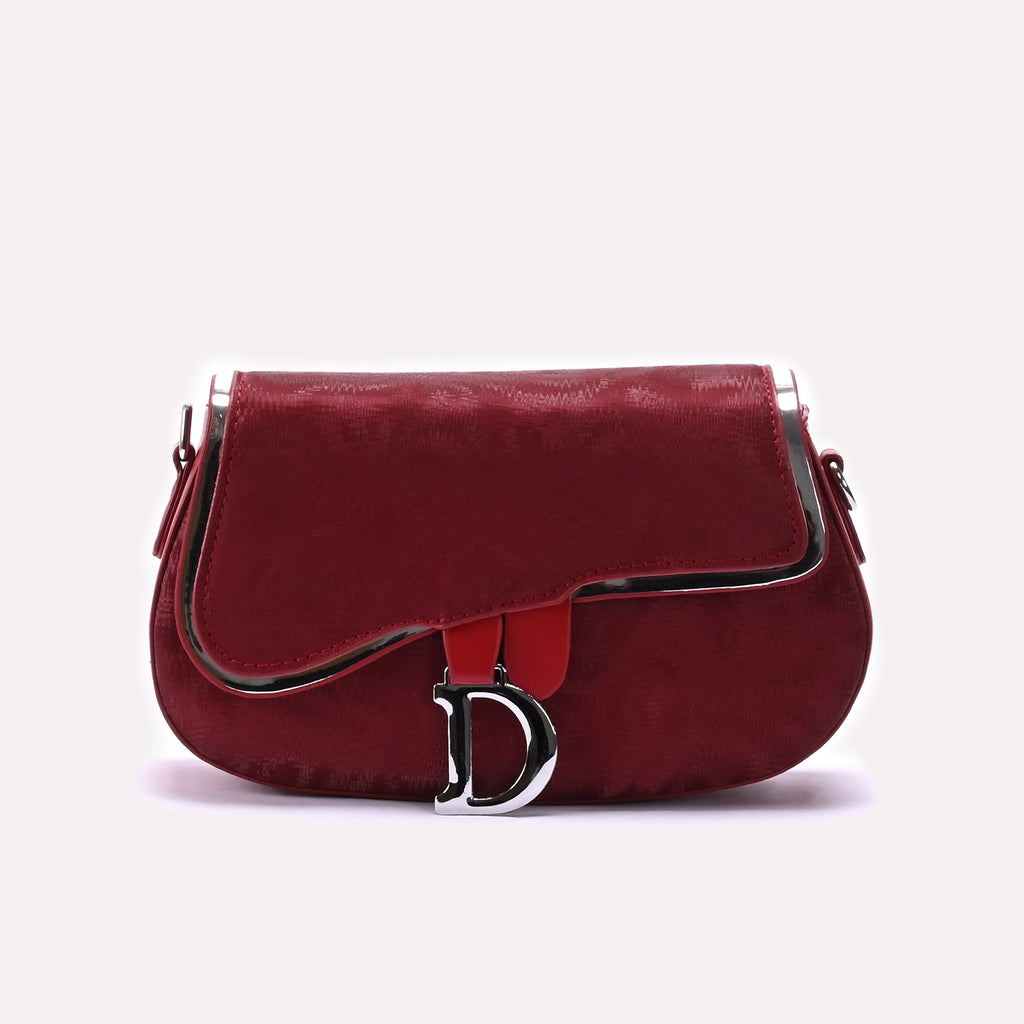 Hand Bag Maroon 0322325