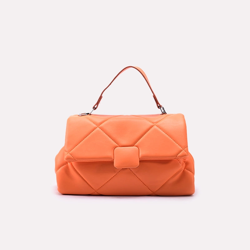 Orange Casual Hand Bags 0322021