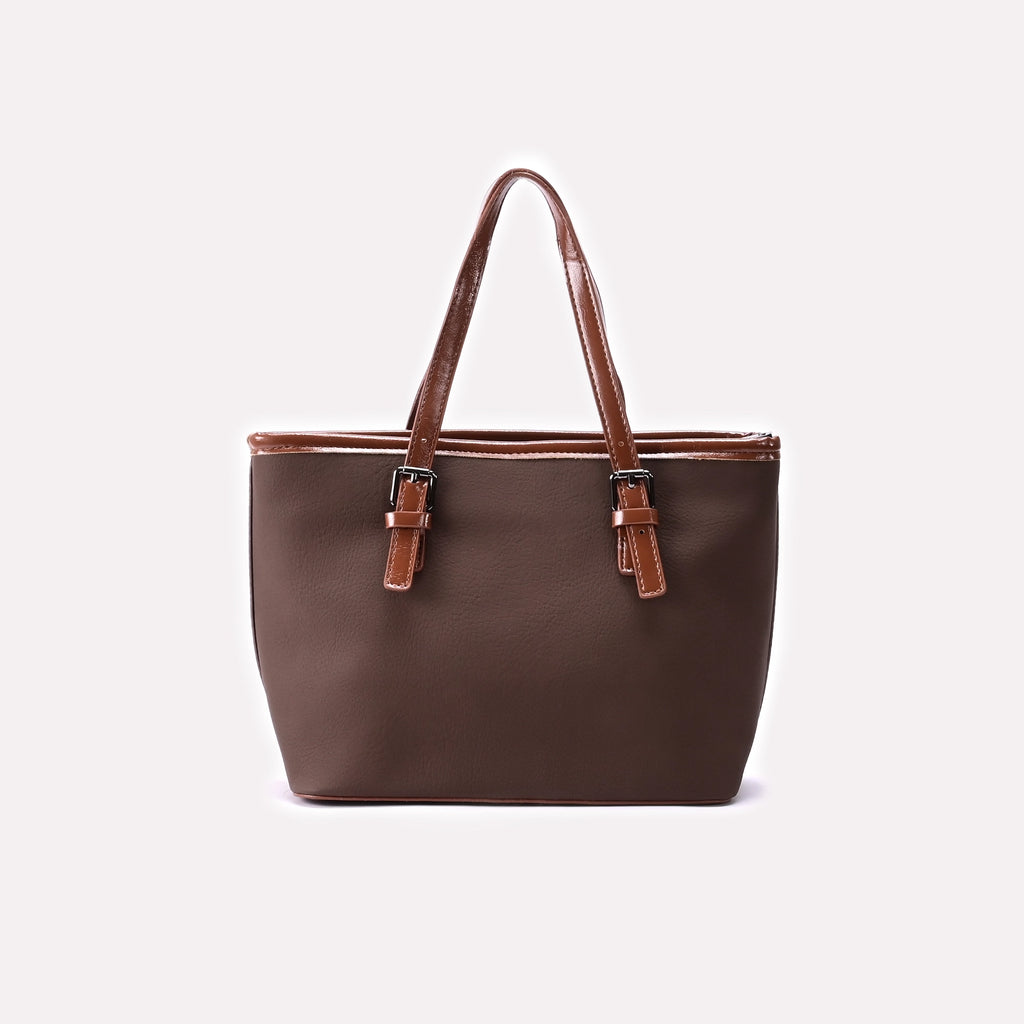 Casual Hand Bag Dark Brown 0322300