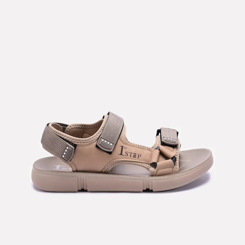 Khaki Velcro Strap Sandals 0141180