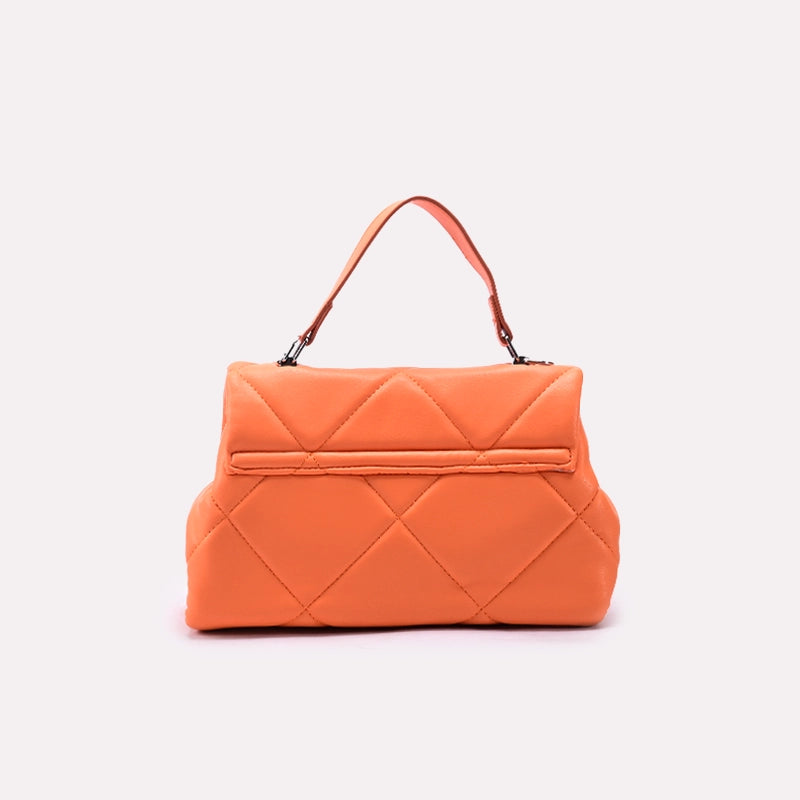 Orange Casual Hand Bags 0322021