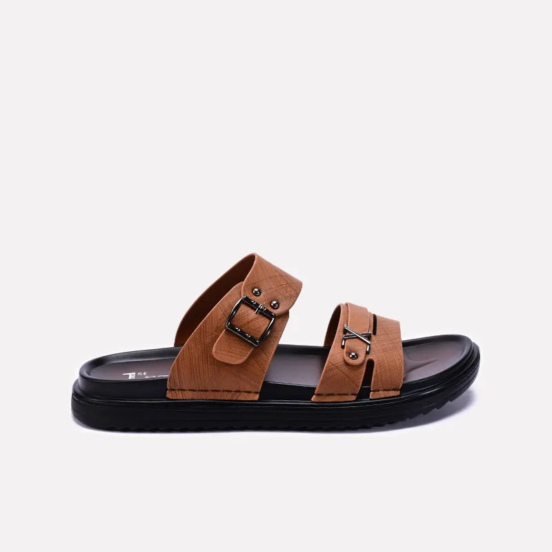 Mens Mustard Comfy Casual Slippers