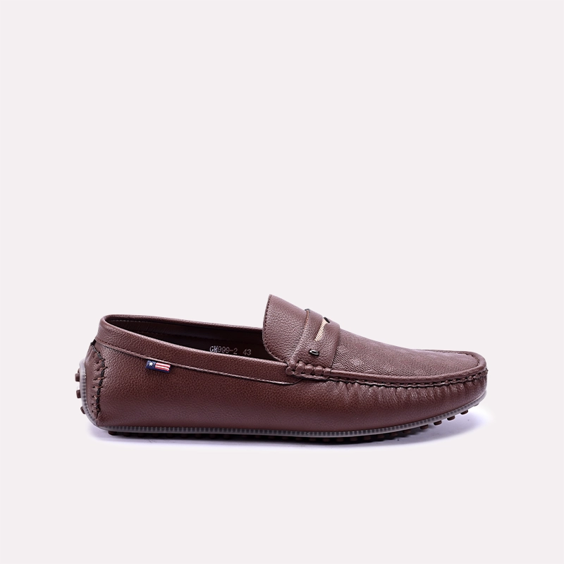 Maverick Brown Penny Loafers 0130746
