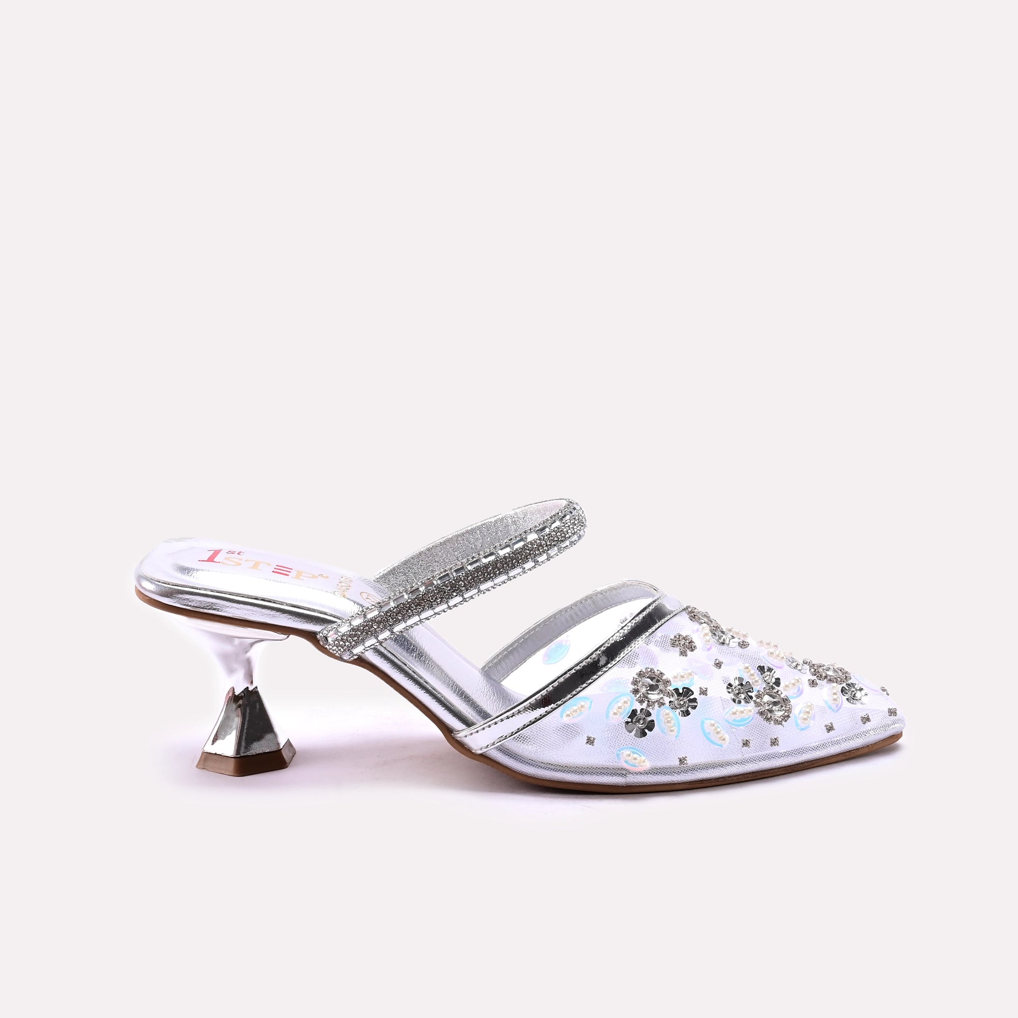 Bridal Court Shoes Silver 0450184