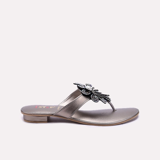 Gray Fancy Flip Flops 0412653