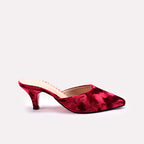 Fancy Court Shoes Maroon 0450108