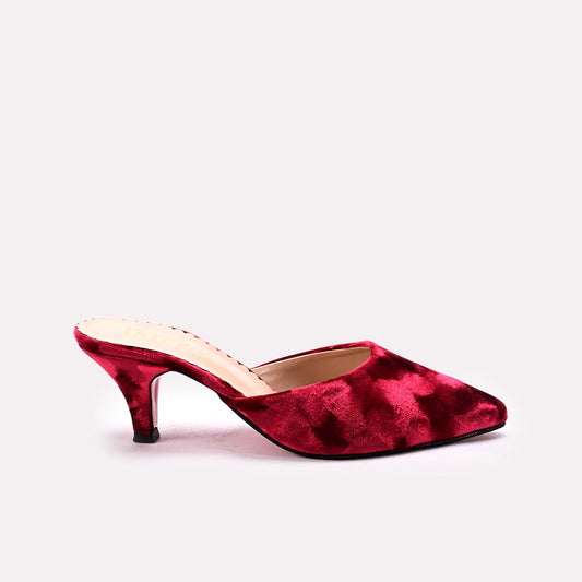 Fancy Court Shoes Maroon 0450108