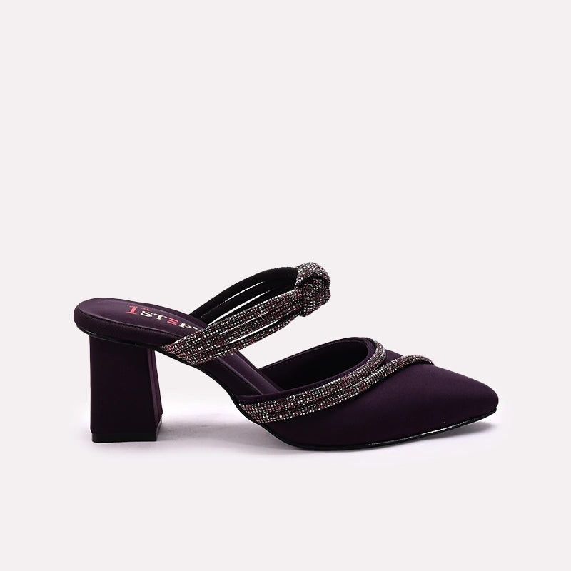 Fancy Court Shoes Purple 0450107