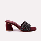 Fancy Slipper Maroon 0413607