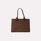 Casual Shoulder Bag Brown 0331779