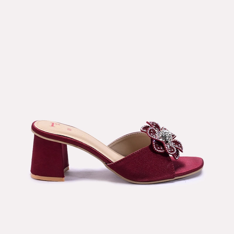 Maroon Fancy Slippers 0412759