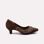 Bridal Court Shoes Brown 0450056