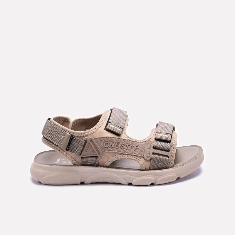 Khaki Velcro Strap Sandals 0141182