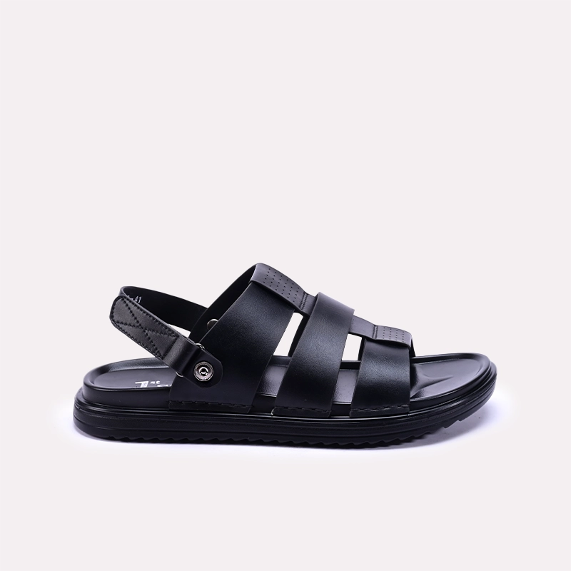 Mens Black Casual Sandals