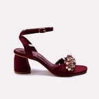 Fancy Sandal Maroon 0421714