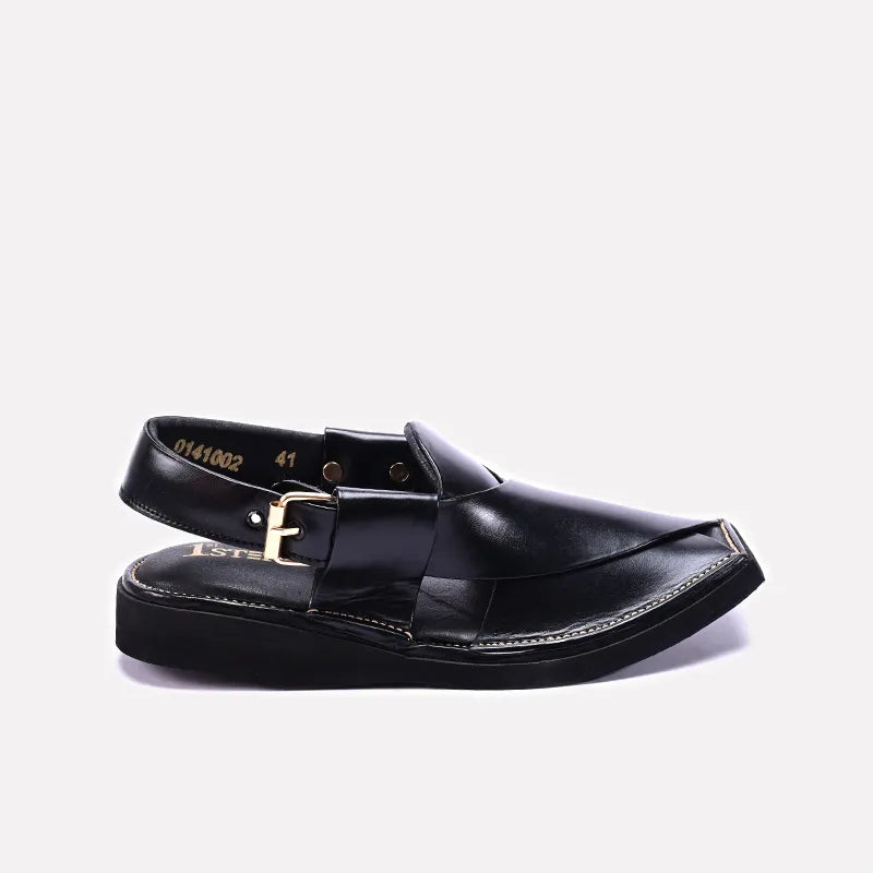 Kaptan Peshawari Sandal  Black 0141002