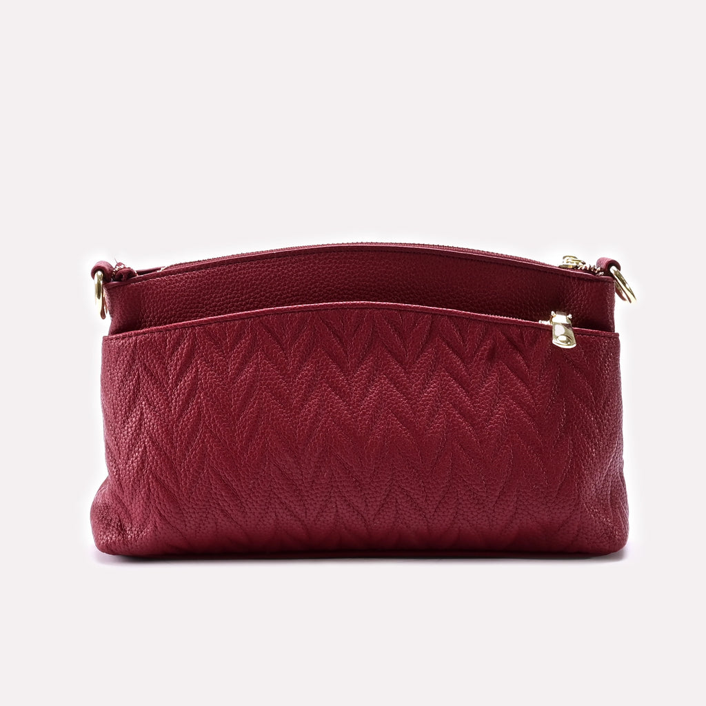 Casual Hand Bags Maroon 0322278