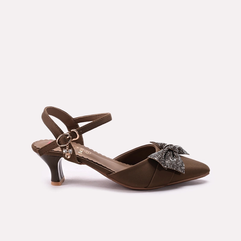 Fancy Court Shoes Brown 0450075