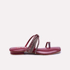 Maroon Fancy Slippers 0412846