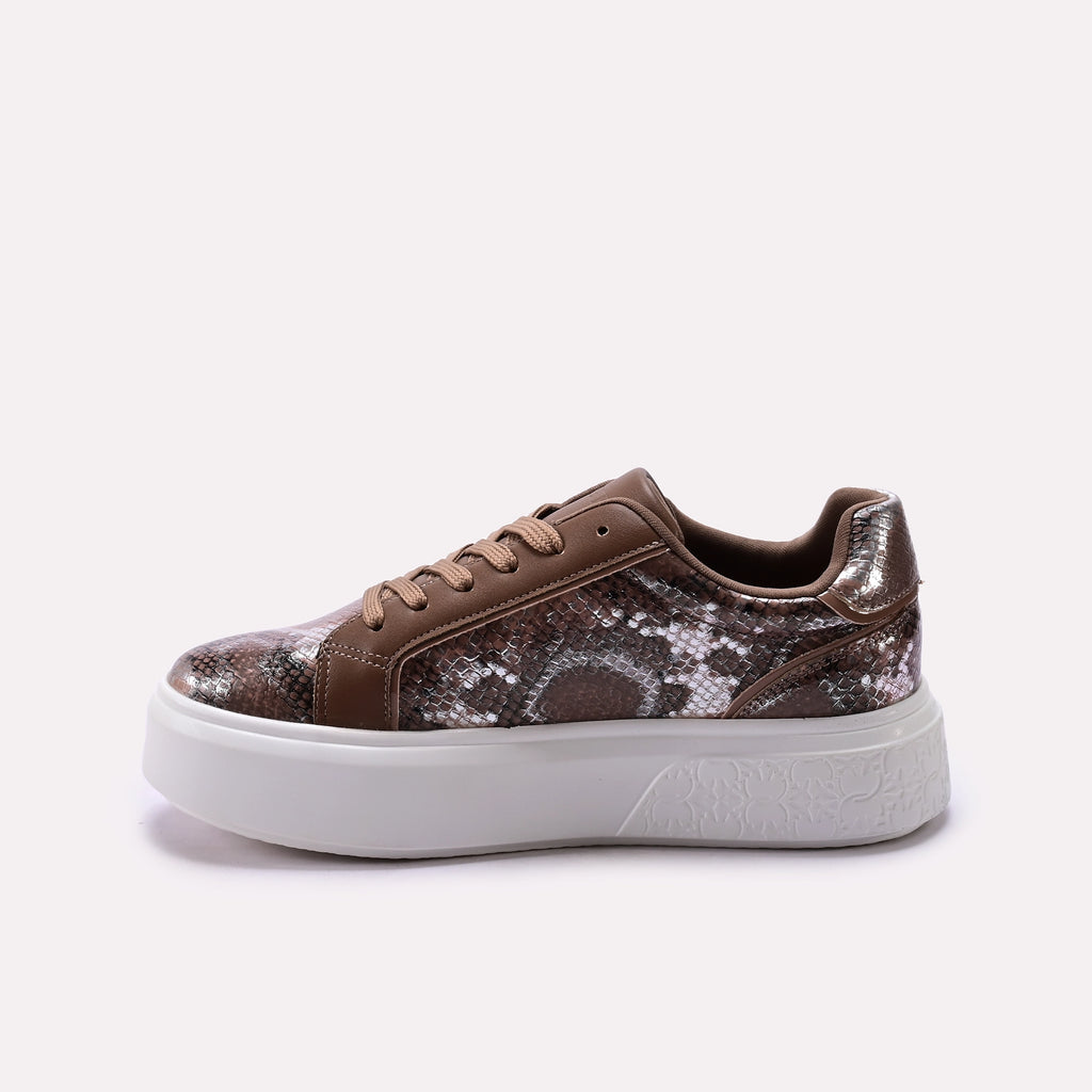 Women Sneaker Shoes Brown 0440872