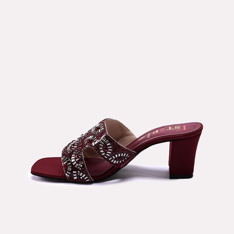 Fancy Slipper Maroon 0413624