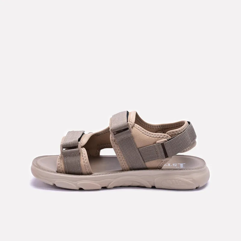 Khaki Velcro Strap Sandals 0141182