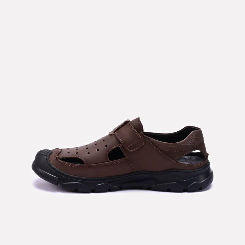 Mens Brown Roman Sandals