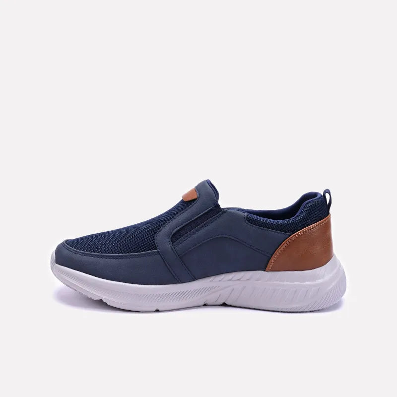 Blue Casual Slip On Sneakers 0120556