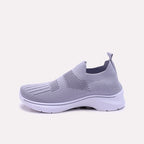 Gray Slip On Sneakers Women 0440812