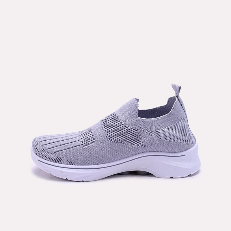 Gray Slip On Sneakers Women 0440812
