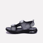 Gray Velcro Strap Sandals 0141181