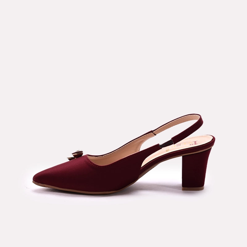 Fancy Court Shoes Maroon 0450080
